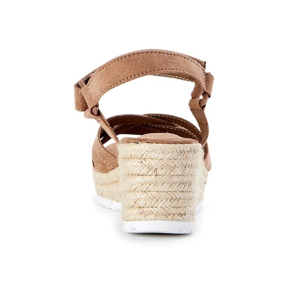 Brand New Taupe Time and Tru Women's Demi Wedge Sandals size 10 - Picture 3 of 7